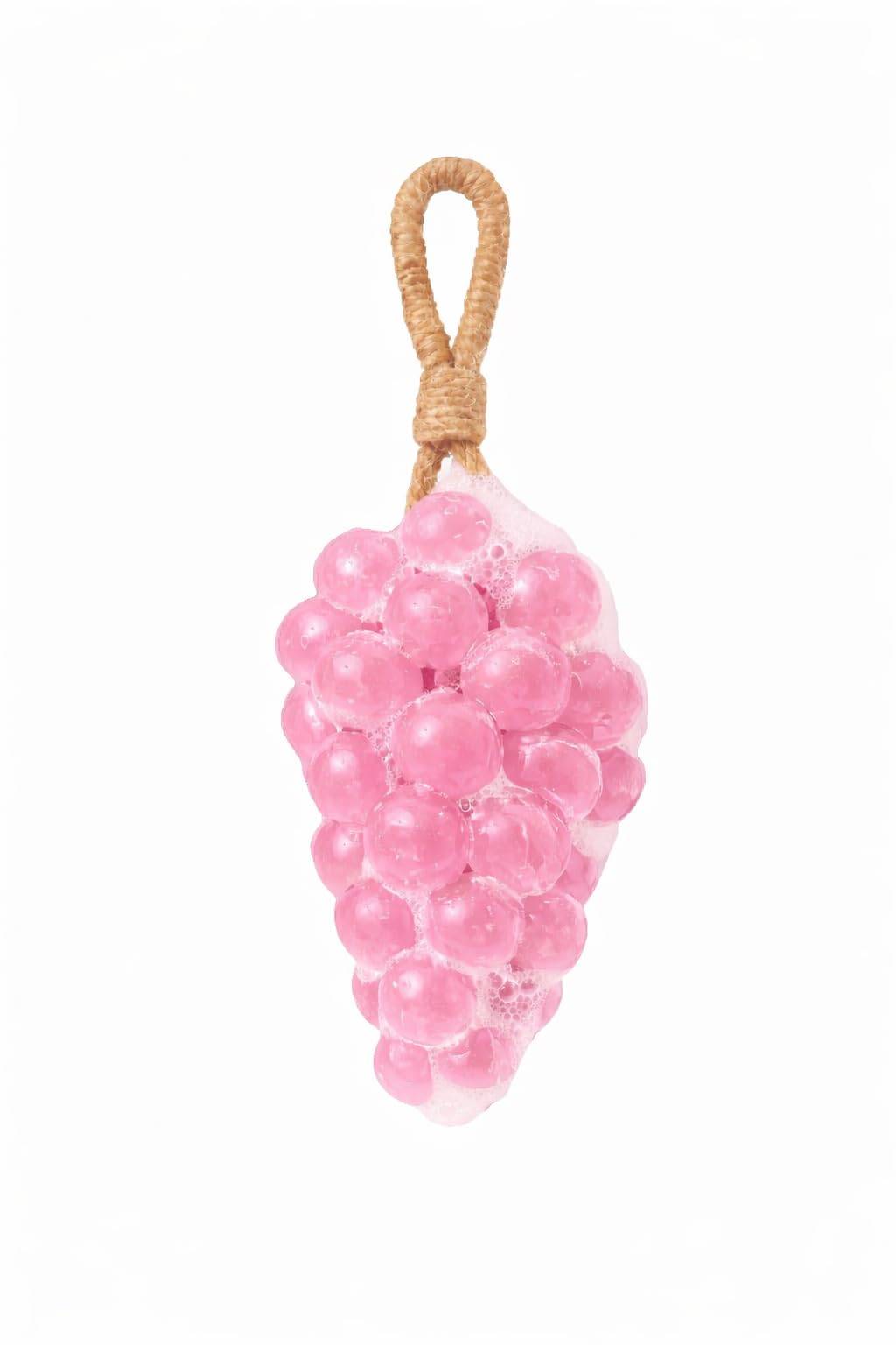 SUNDARA Hanging Grape Soap | Handmade Decorative Bubble Soap with Rope Handle, Glycerin & Natural Oils | Moisturizing Deep Cleansing Bath Soap for Soft & Smooth Skin | Aesthetic Gift Soap for Men & Women