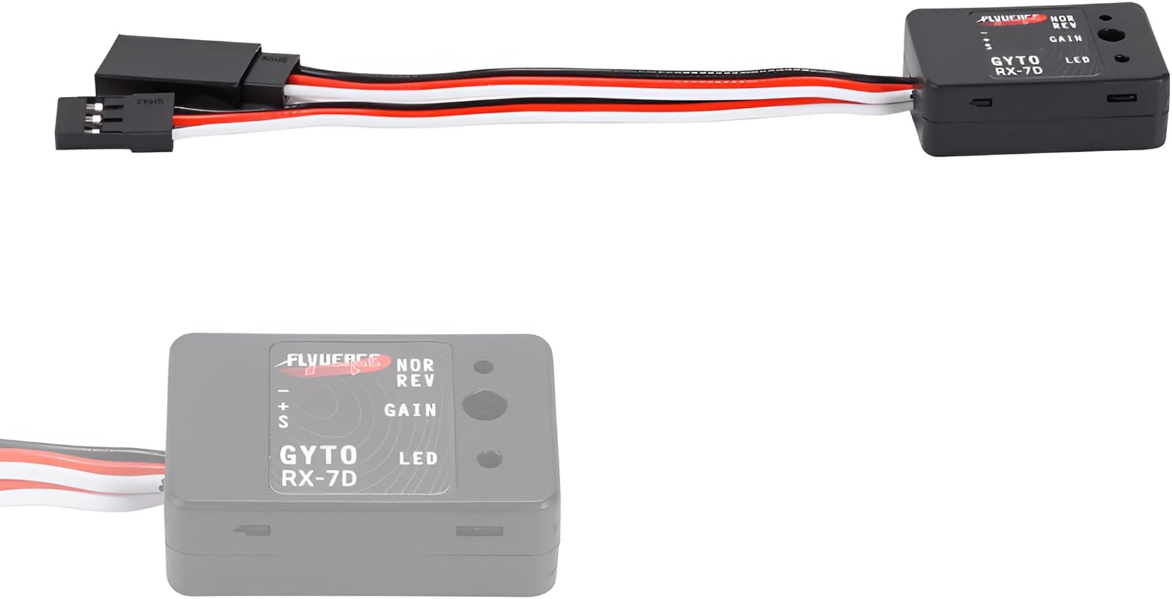 1/10 1/12 Mini Gyro Gyroscope Stability Control 4.8-7.4V for 1/10 1/12 RC Crawler Car/Boat/Drift Racing/Monster Truck/Short-Course Truck