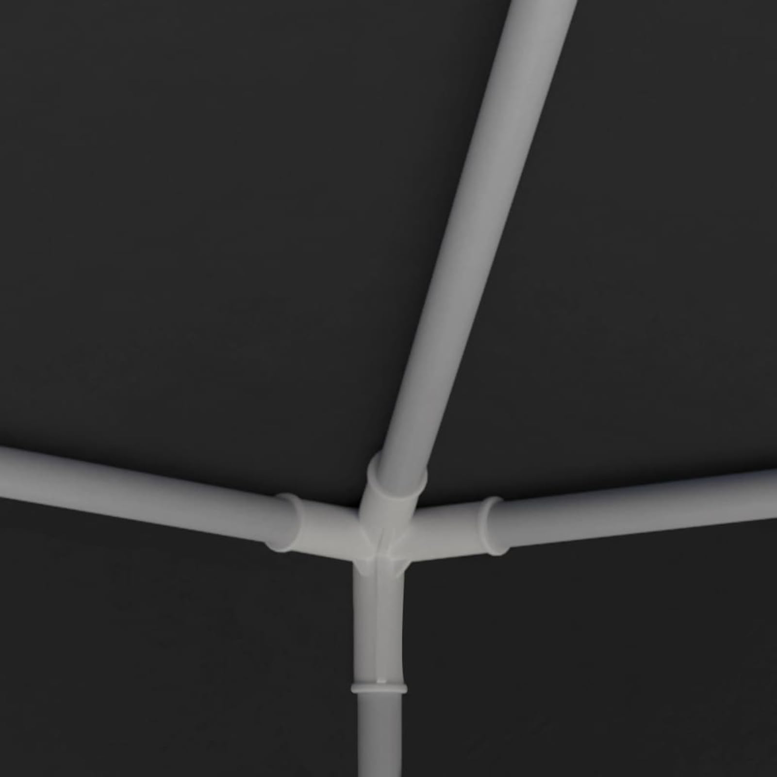 Professioneller Pavillon, 2,5 x 2,5 m, Anthrazit, 90 g/m², Pergola mit wasserdichter Plane und faltbarer Plane und rechteckigem Gestell aus Edelstahl mit hoher Dichte, für Garten und Erde