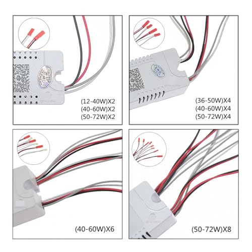 Alimentation électrique 2Pin-50-72Wx8 télécommande et gestion Bluetooth LED - 4
