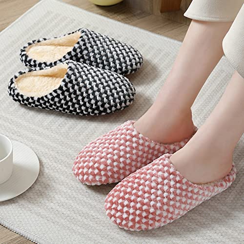 Slippers For Women Indoor Womens Soft Plush Memory Foam Scuff Slipper Warm Fuzzy Fluffy Bedroom Slides Ladies Faux Fur Slip On House Shoes Soft Comfy Memory Foam Non-slip4