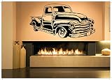 Wall Room Decor Art Vinyl Sticker Mural Decal Retro Vintage Truck Poster Vehicle Car Transport AS279