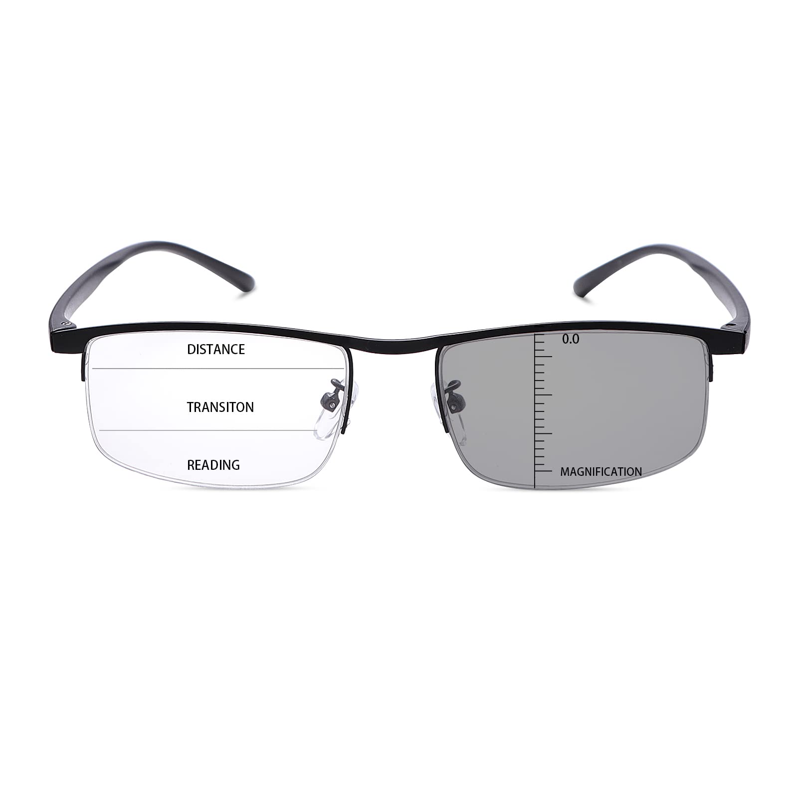 LJIMI fotochromowe progresywne okulary do czytania, ochrona przed promieniowaniem UV, wieloogniskowe, trójogniskowe, przejściowe, okulary przeciwsłoneczne dla kobiet i mężczyzn