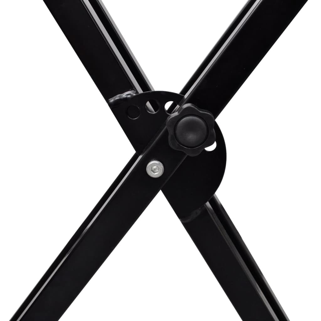 vidaXL Support Clavier Réglable Double Barre en X Support Piano Pied Clavier
