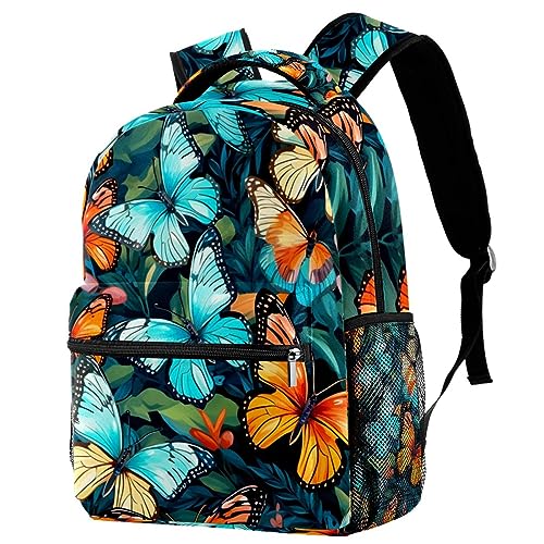 Sac à dos de voyage Campus papillon multicolore pour filles et garçons 40cm