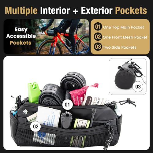 Image of Lumiere & Co. Handlebar Bag (black, small)