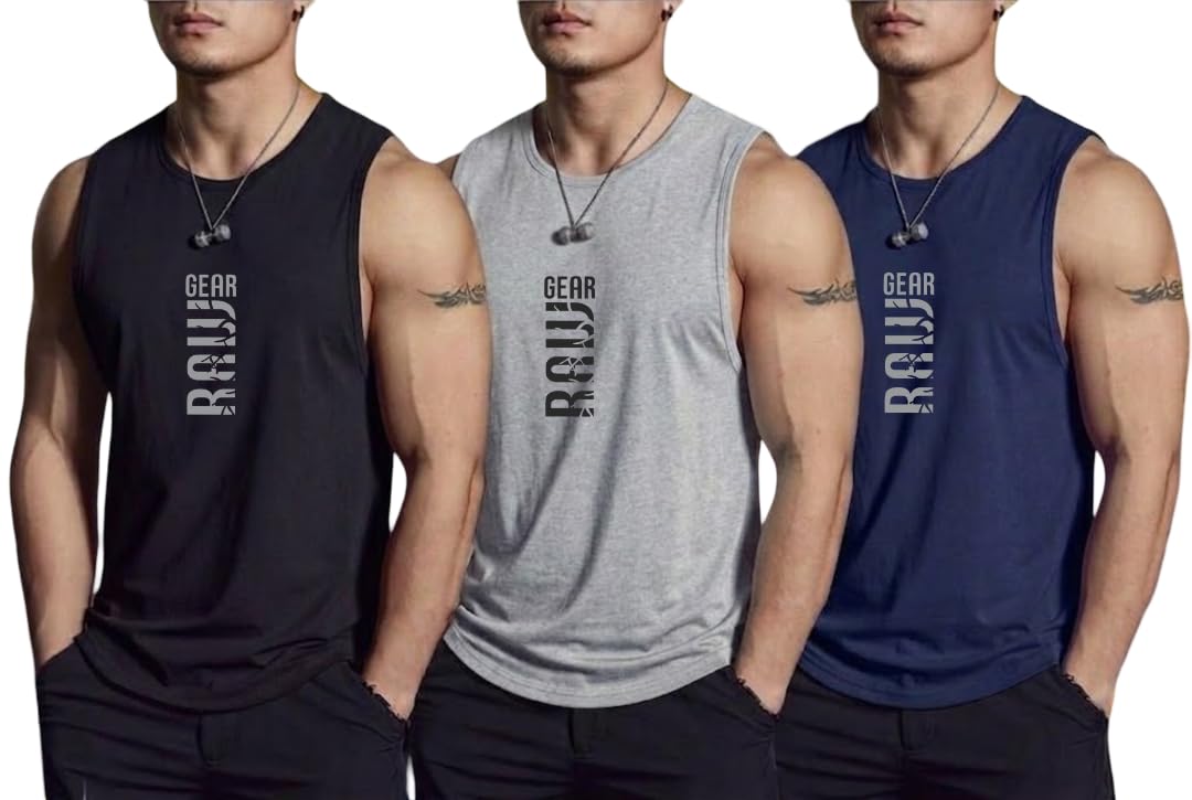 furrr Men's Sleeveless Tank Top Premium Polyster Muscle Fit Gym Vest | Casual Summer Shirt | Breathable & Lightweight Fitness Wear for Gym Running & Daily Use-picture-29