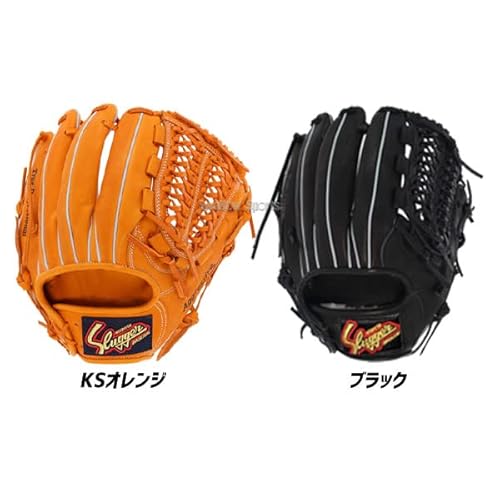 久保田スラッガー 軟式グローブ グラブ オールポジション用 軟式オールラウンド KSN-L7 KSオレンジ 右投 2枚目
