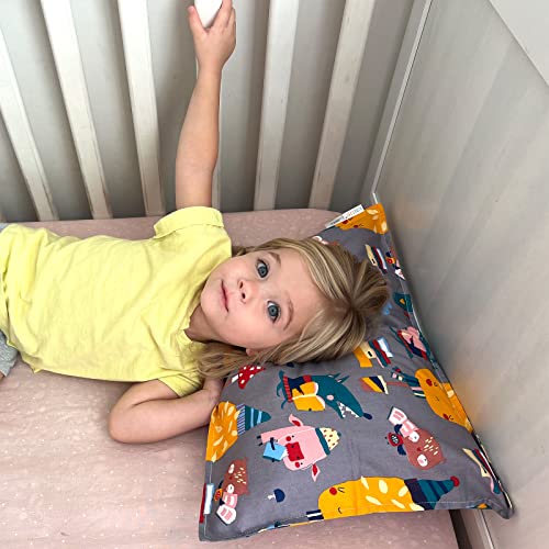 Image of ALVABABY Toddler Pillowcases Cotton Fit 13 inchx 18 inch or 12 inchx16 inch Kids Pillow