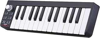ZALHIN Keyboard Piano 25 Portable MIDI Controller MIDI Keyboard Mini 25-Key USB MIDI Controller MIDI Keyboard Electric Piano