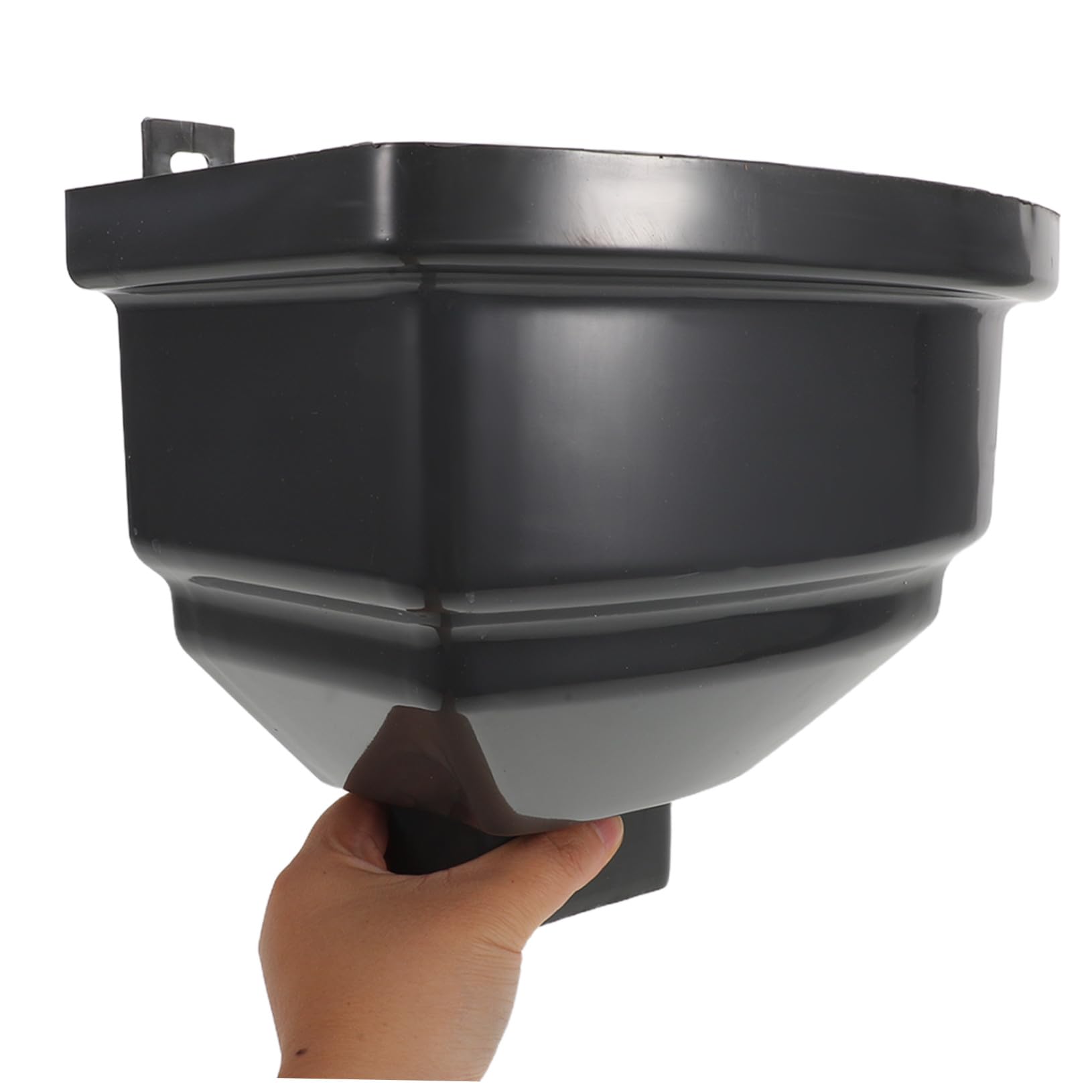 LIFKOME Conector Bajante Plástico para Canalón de Agua Lluvia Embudo Curvado para Desvío y Recolección de Agua de Lluvia Adaptador Resistente de PVC para Sistema de Drenaje Compatible con