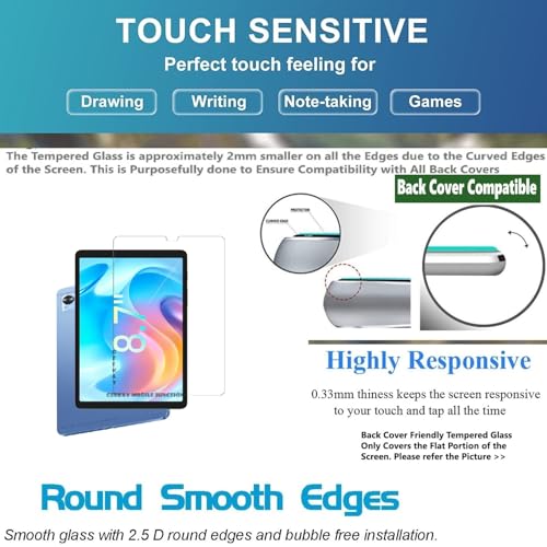 Image of Bigil Tablet Tempered glass Screen Protector Guard for realme Pad Mini 8.7 inch