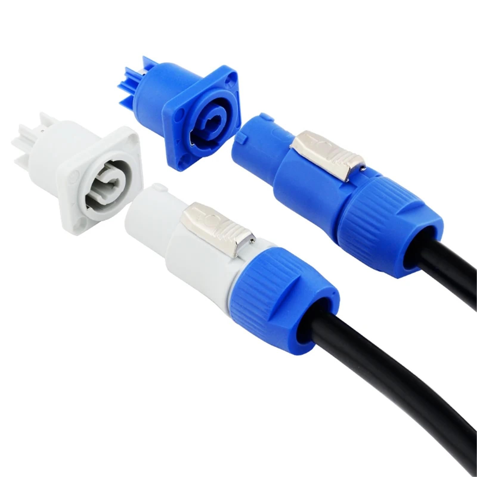 Przedłużacz 3 x 1,5 mm² Przewód zasilający AC Elastyczny kabel 1 m 1,5 m 2 m 3 m 5 m 10 m do światła scenicznego LED wiązki ekranu (5 m)