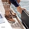 Sebago Triton Three Eyelets FGL Boat Shoes - Hand-Stitched Leather, Nubuck, Suede with Waxed Finish, Removable EVA Insole, Breathable Mesh Lining