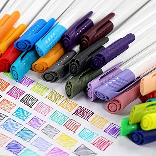 Miniatura 8 de KINGART Studio - Bolígrafos de línea fina, juego de 48 colores, punta ultrafina de 0.016 in para dibujar, bocetar, diario, colorear para adultos y