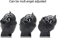 Vista 3 de Brújula marina navegación ligera LED compás automotriz electrónica pivotante para barco coche camión