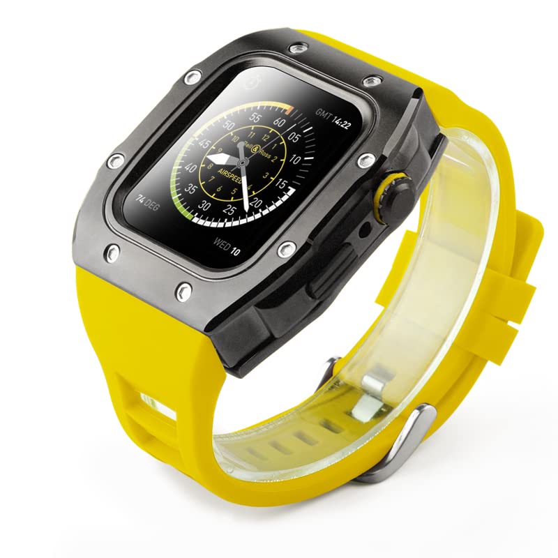 Bracelet acier inoxydable protecteur pour Iwatch Série 6 5 SE kit de modification antichoc 44mm