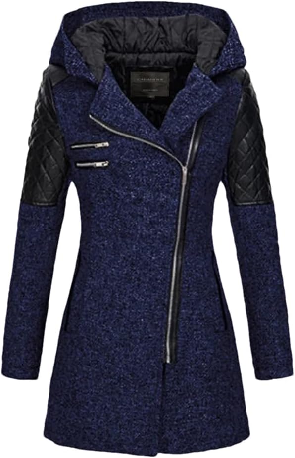 Women Hooded Parka Overcoat Warm Jacket Slim Coat Thick Winter Outwear Zipper