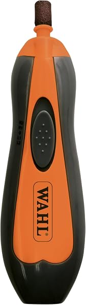 Wahl Pet Nail Grinder - Lima Unghie Animali Domestici, Lima per Unghie silenziosa e Leggera, 2 impostazioni di velocità, sicura e Delicata, Arancione - 1