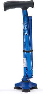 HurryCane Canne à embout pivotant autostable