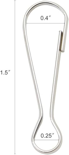 Miniatura 3 de ANLEY - Gancho para asta de bandera, accesorios de acero inoxidable para asta de bandera, compatible con bandera con ojales, paquete de 4