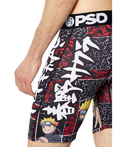 PSD Men's Naruto Duo Boxer Briefs, Black, M3