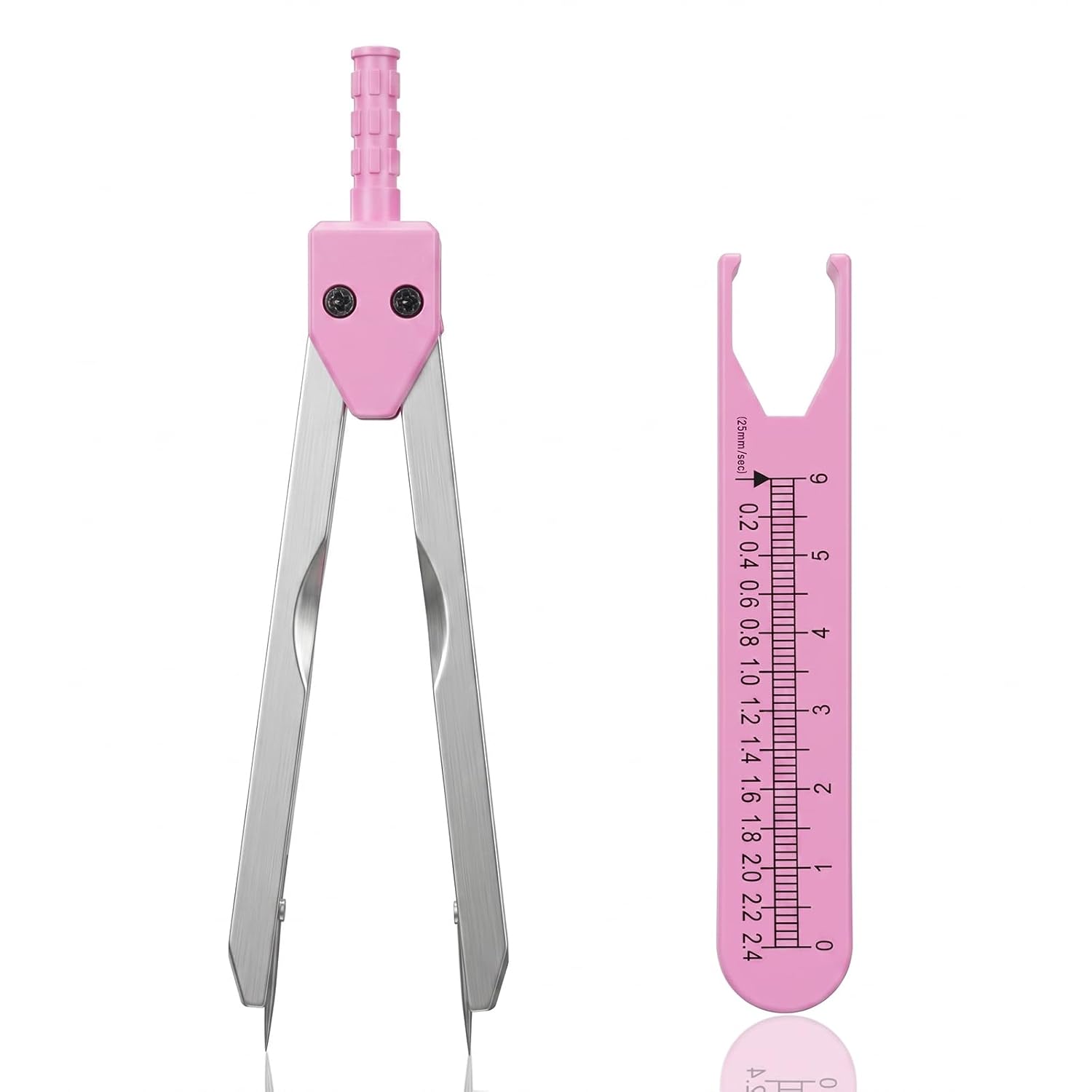 EKG Calipers with Ruler, Portable ECG Calipers Measuring Tool