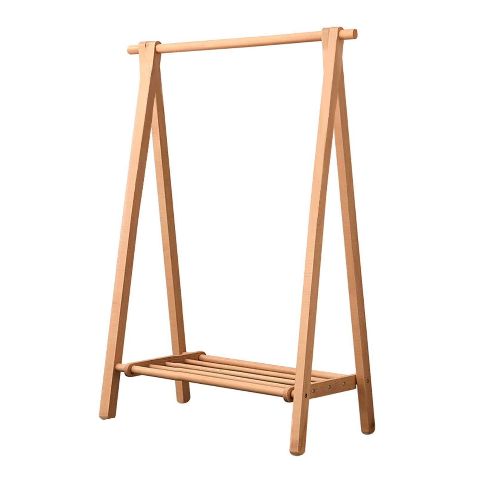 Porte-manteau de grande capacité en bois pour résoudre le manque de rangement
