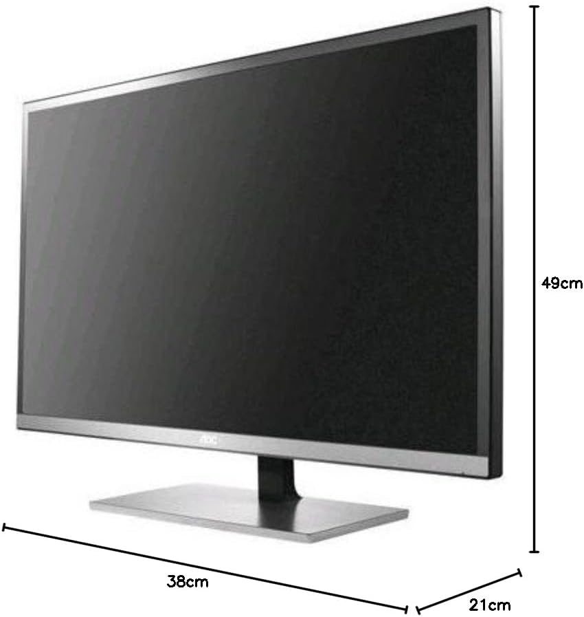 AOC U3277FWQ - 32 Inch 4K UHD Monitor, 60Hz, 4ms, MVA, FlickerFree, Wide Colour Gamut, Speakers (3840x2160 @ 60Hz, 300 cd/m², HDMI/DP/VGA/DVI)