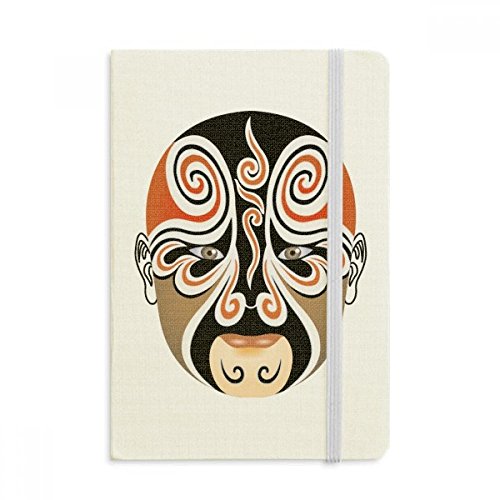 Carnet A5 Opéra de Pékin à couverture souple multicolore de 144x210 mm