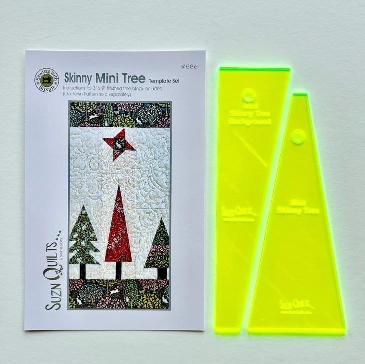 Skinny Mini Tree Template Set by Suzn Quilts