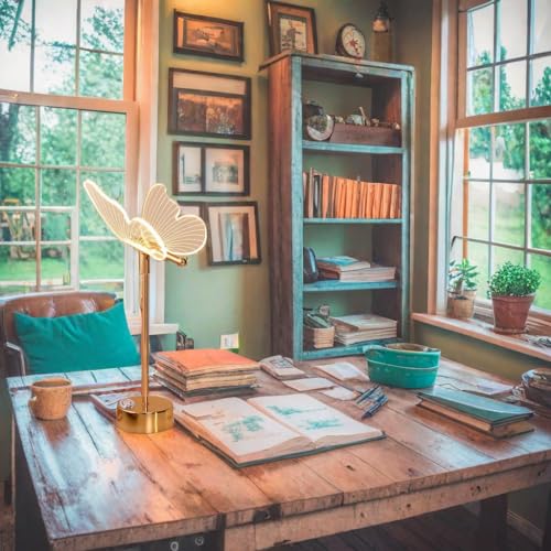 Brovokin HDD001 Led Butterfly Table Lamps,Cute Beside Lamps Nightstand Lamp,Cordless Table Lamp thumb #1