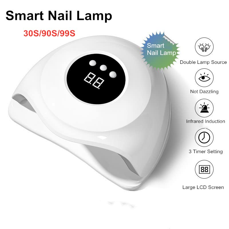 Amazon.co.jp: UV LED ネイルランプ 両手用 プロフェッショナル 72W UV