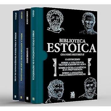 Capa do livro Biblioteca Estoica: Grandes Mestres Volume 02 - Box com 4 livros