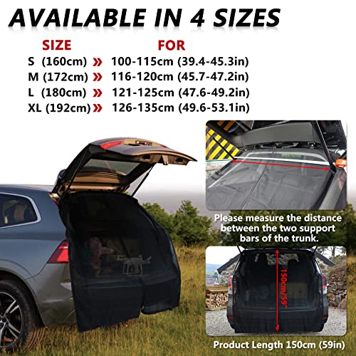 Car Camping Tailgate Mesh Screen Mosquito Net for MPV SUV Van (L: 63×59") by PSLER - Image 2