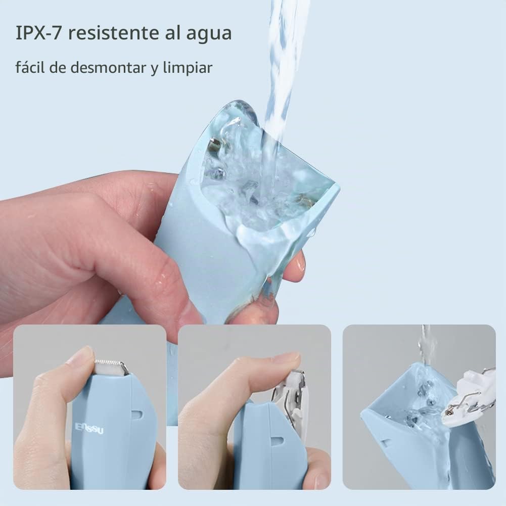 Cortadora de pelo para bebé y niños, profesional y silenciosa | impermeable y recargable, máquina de corte de pelo inalámbrica para niños con pantalla LCD, Hoja de cerámica R, 1 hora de uso