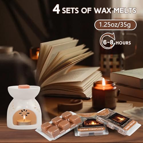 Image of SCENTORINI Wax Melts, Warm Fireplace Scented Wax Cubes for Wax Warmer