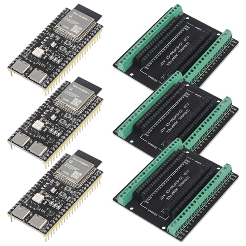 Image of 3Sets ESP32 S3 Development Board 2.4G WiFi BT Module Internet of Things ESP32-S3-WROOM-1 N16R8 MCU 44Pin 8M PSRAM with Esp32-S3 Expansion Adapter