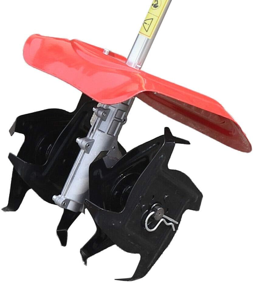 Mini Tiller Cultivator, 42.7CC 2-Stroke Single-Cylinder Gasoline Engine Rototiller Gas Powered Rototillers Tool for Garden, Lawn, Yard, Soil Cultivation