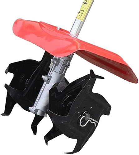 Miniatura 8 de Taladro de dientes delanteros, 63CC eficiente cultivador con guardabarros 8500-9000rpm máquina de labrar 4 tiempos refrigerada por aire - Ancho de