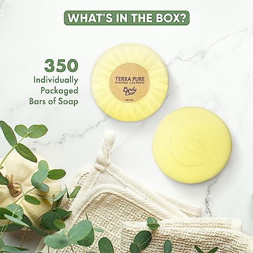 Terra Pure Bar Soap, Travel Size Hotel Amenities, 1.25 oz (Pack of 350) - Image 4