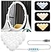 Aourow Luci da Specchio a LED in Stile Hollywood,Lampade da Toeletta con 10 Lampadine Dimmerabili,Lampada da Trucco a LED 5 Modalità Colore e 6 Luminosità per Specchio Cosmetico