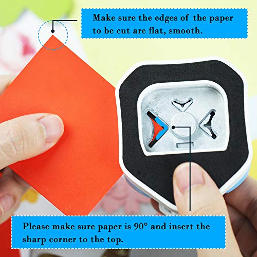 Ecohu Round Corner Punch, 3 In 1-3 Way Corner Puncher Cutter For Paper Craft (R4Mm+R7Mm+R10Mm) For Cutting Different Corners, Diy Projects, Card Making & Scrapbooking #TOP4