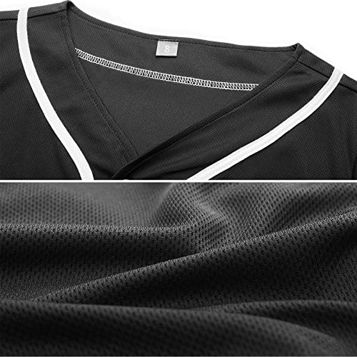 Kids Baseball Jersey Boys Button Down Shirt Short Sleeve Hip Hop Personalized Sports Uniforms For Girls #TOP3