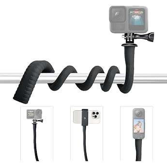 Flexible Arm Stand Action Camera Stick Selfie Stick 360 Degree Rotating DJl Action 3 Insta360 X5 and More
