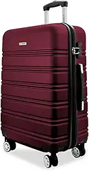 Mala De Viagem Média ANAC Rígida Para 23 kg Com Rodas 360º E Cadeado Segredo. (CEREJA EXPANSIVA A3M)