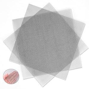 Valchoose 3 Pack 304 Professional Stainless Steel Wire Mesh Sheets, 280mm×280mm Aperture 1mm,Rustproof, Easy to Shape…