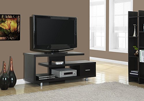 Monarch Specialties Tv Stand With 1 Drawer, 60"W, Cappuccino #TOP1