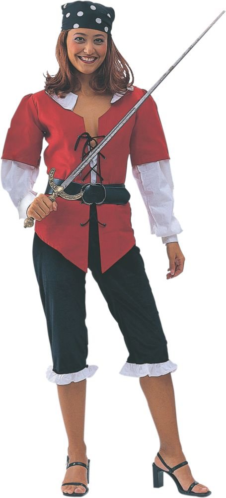 Alexanders Costumes Women's Lady Hook, Red, Large