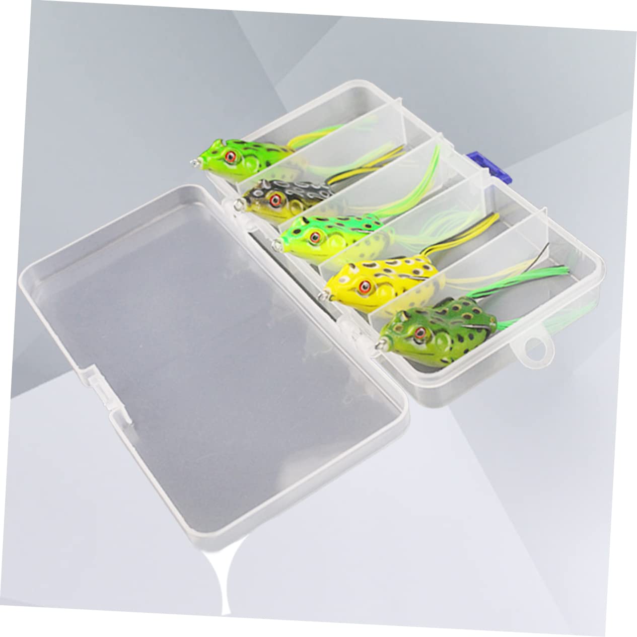 Garneck 5pezzi Esche Artificiali Per Pesca Al Bass Con Doppi Ganci Resistenti Esche Swimbait Corpo Cavo Crankbait Per Pesci Persici Con Scatola Porta-attrezzi